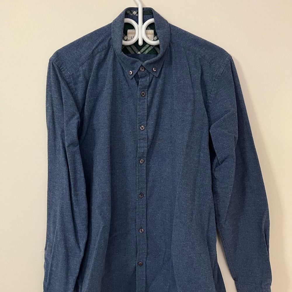 Classic Navy Button-Down Shirt
